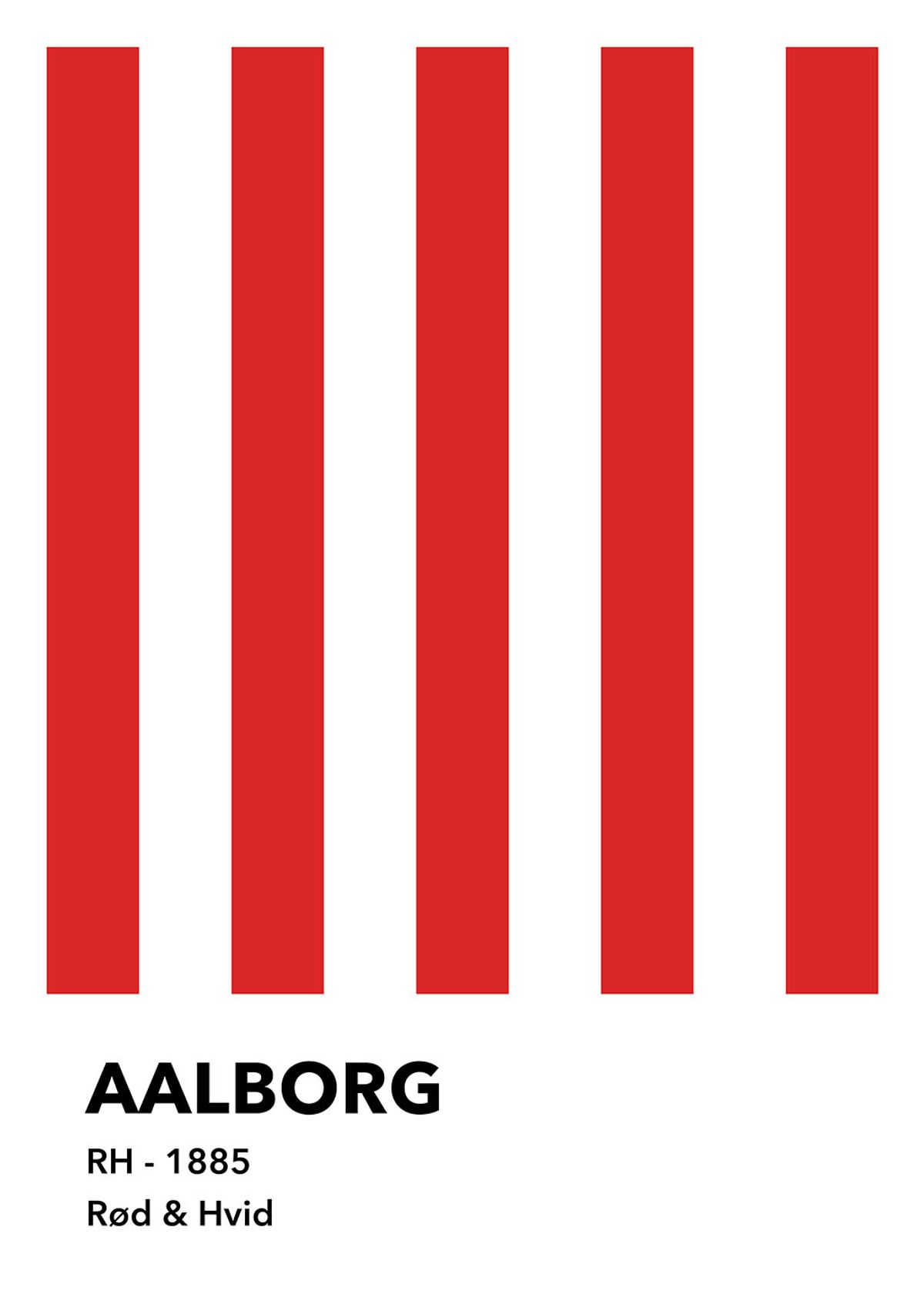 Aalborg - R?d & Hvid af Ol? Ol?