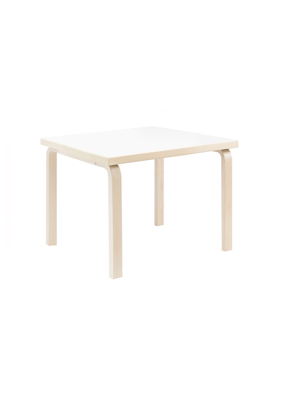 Aalto Children's Table Square fra Artek (Hvid Laminat)