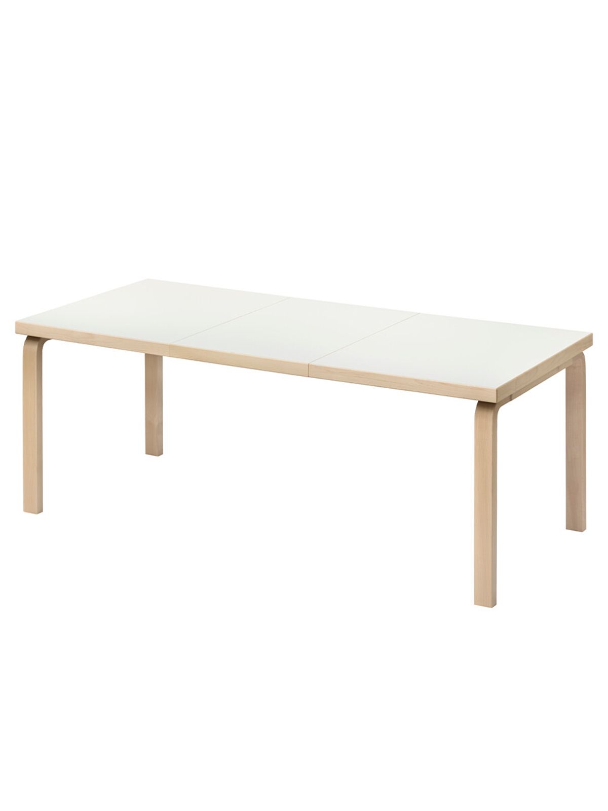 Aalto Table Extendable 97, 135/190x85 cm fra Artek (Hvid Laminat)