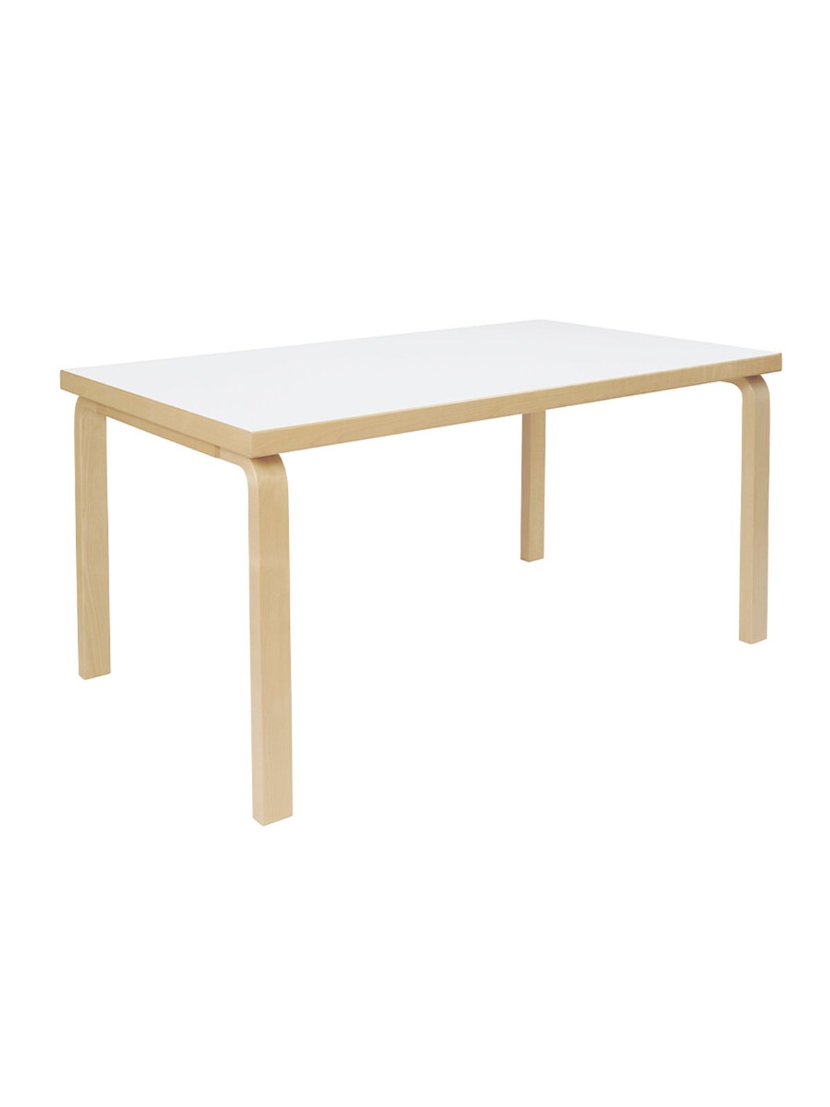 Aalto Table Rectangular 82A, 150x85 cm fra Artek (Hvid Laminat)