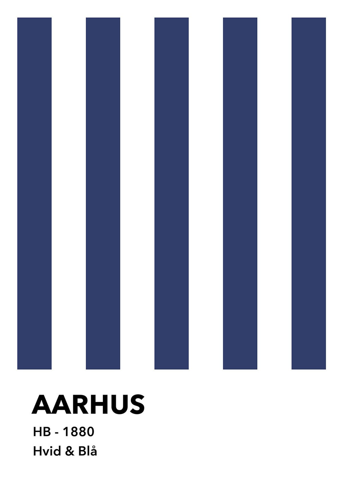 Aarhus - Hvid & Bl? af Ol? Ol?