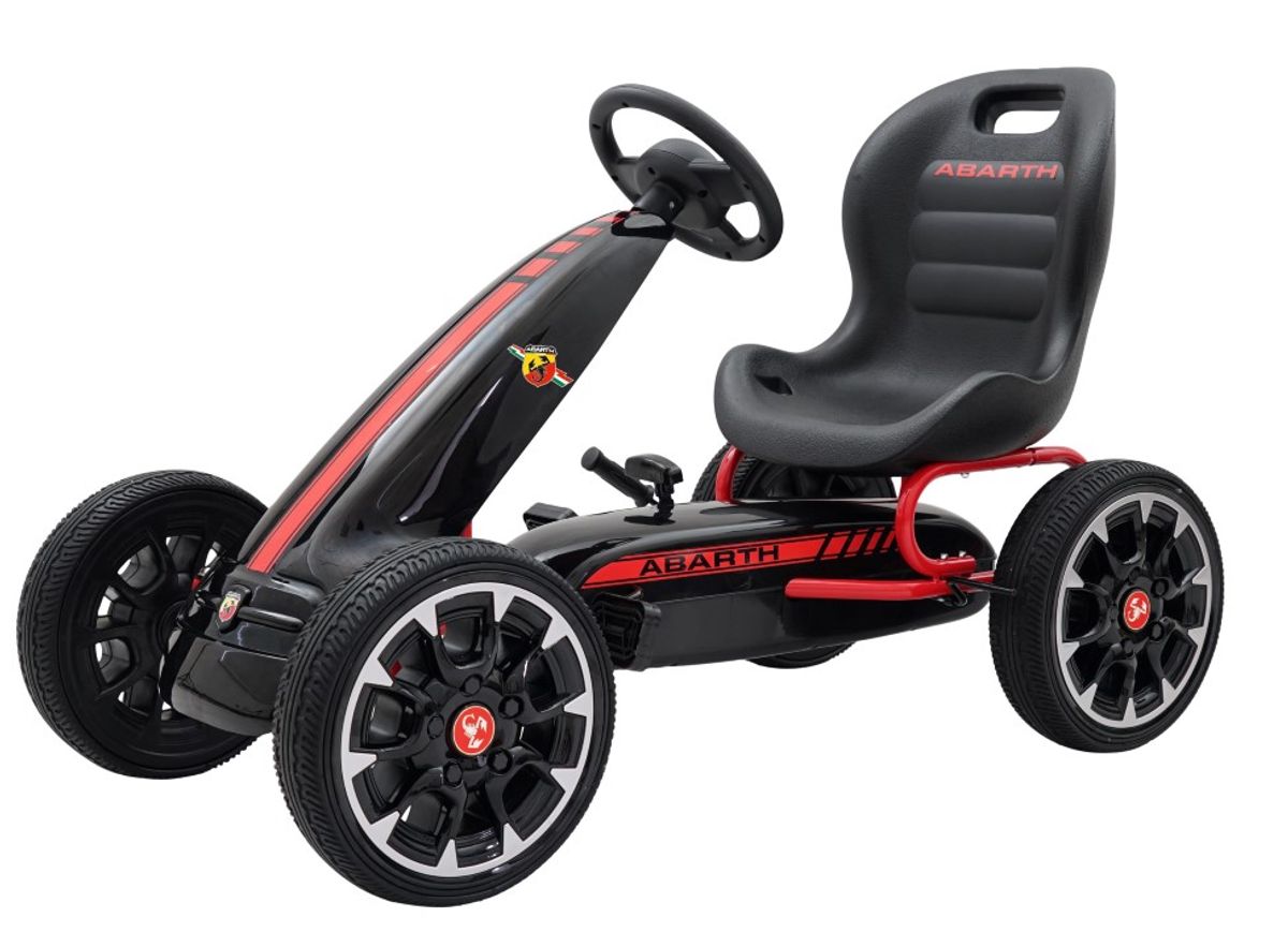 Abarth Pedal GoKart til børn 3-8 år, Sort