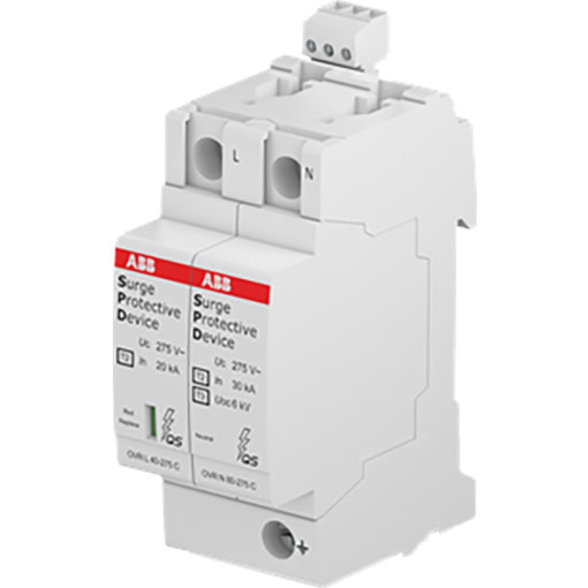 ABB transientbeskyttelse type 2, 1P+N, 40kA