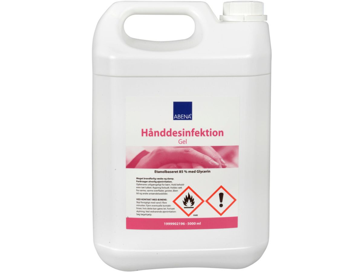 Abena Hånddesinfektion Gel 85% - 5 Liter - Håndsprit