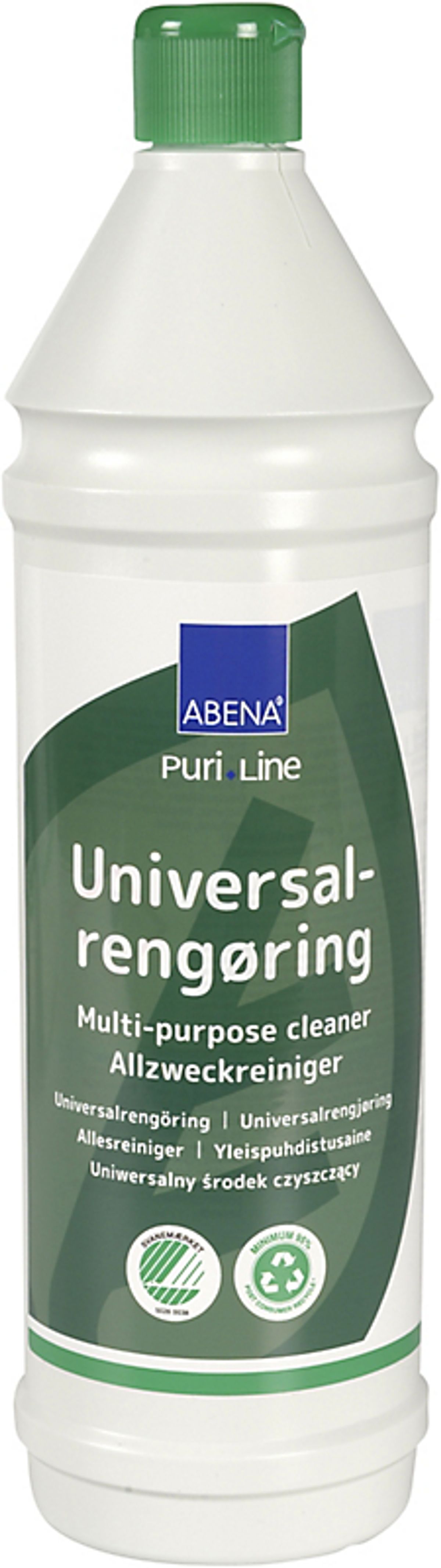 Abena Universalrengøring 1L Puri-Line, med farve & parfume, Svanemærket