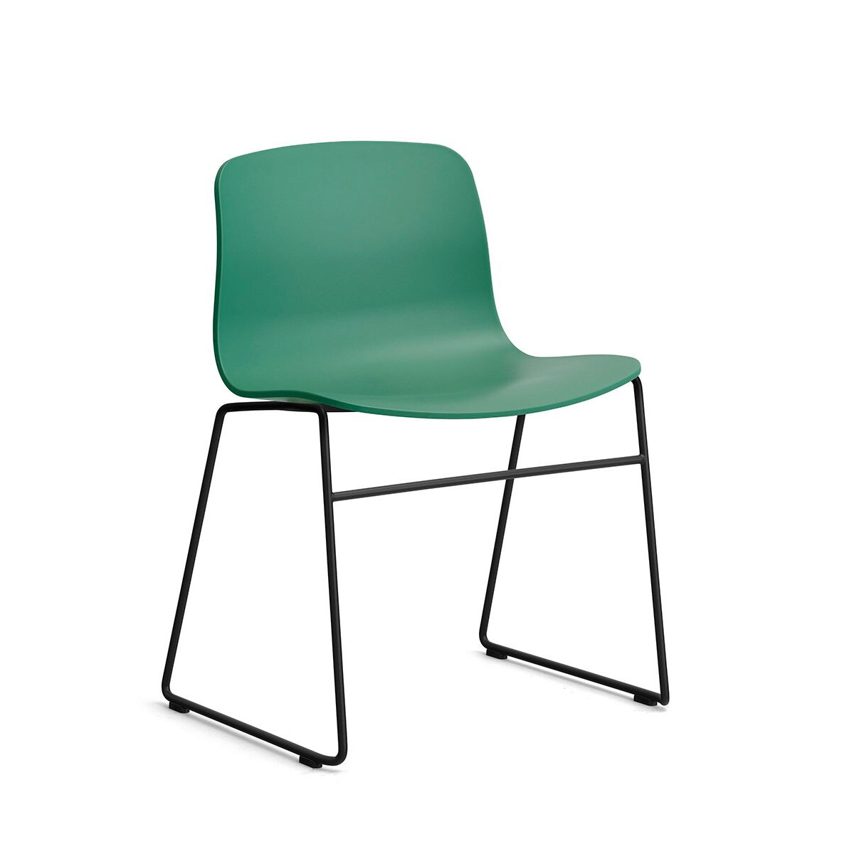 About a Chair AAC 08 fra Hay (Sort pulverlakeret stål, Teal Green)