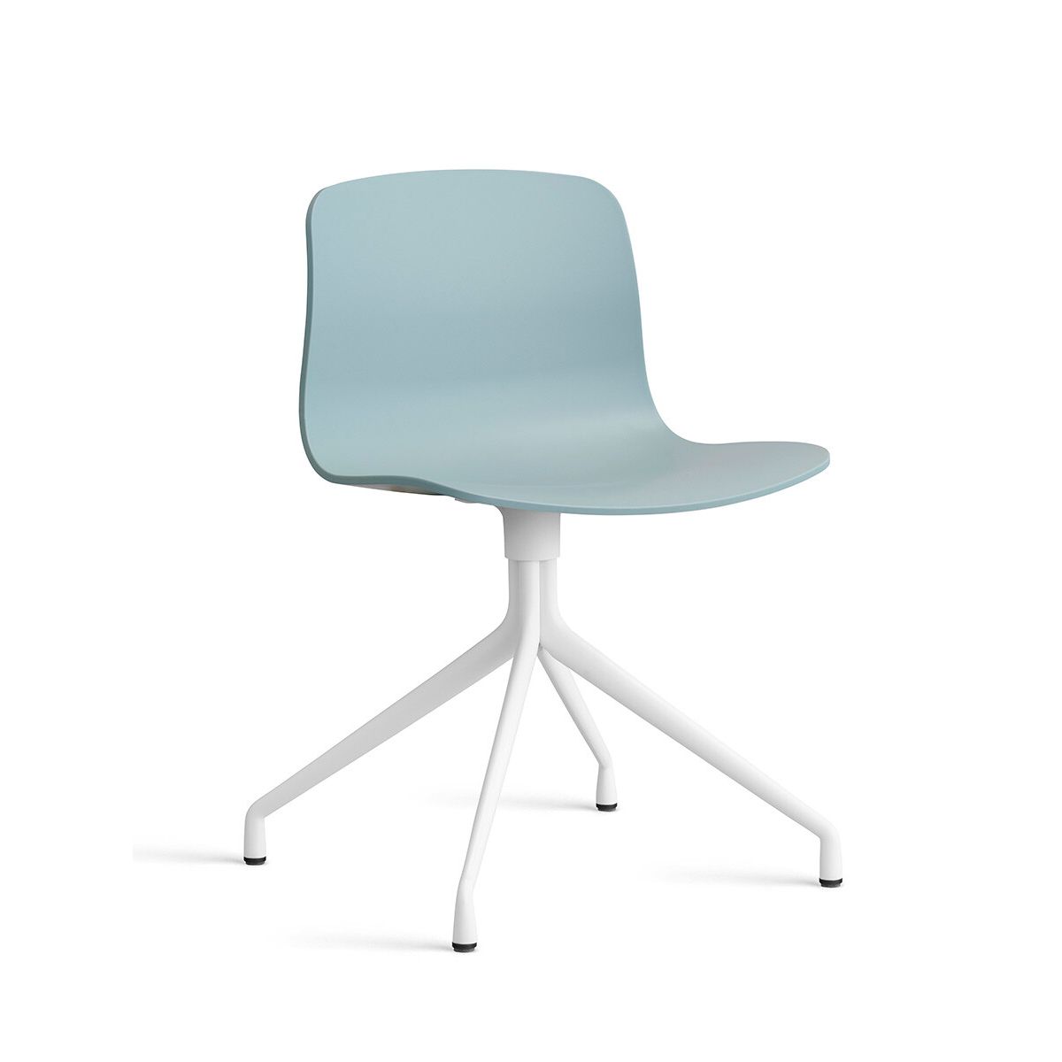 About a Chair AAC 10 fra Hay (Dusty blue, Hvid pulverlakeret aluminium)