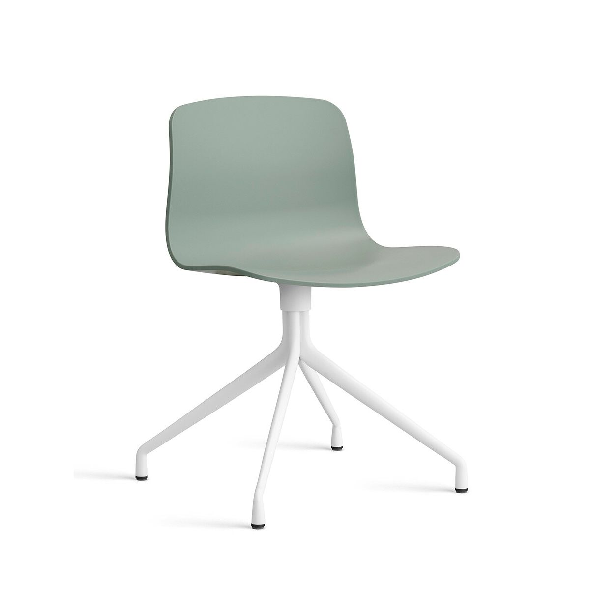 About a Chair AAC 10 fra Hay (Hvid pulverlakeret aluminium, Fall Green)