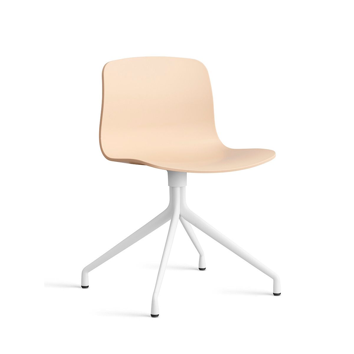 About a Chair AAC 10 fra Hay (Hvid pulverlakeret aluminium, Pale Peach)