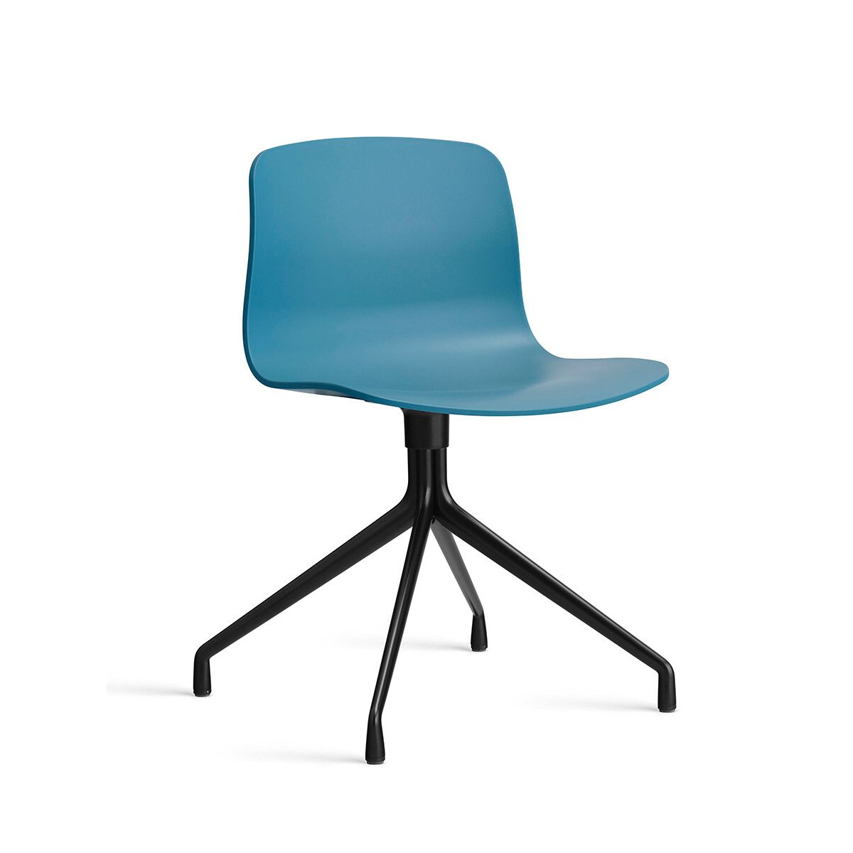 About a Chair AAC 10 fra Hay (Sort pulverlakeret aluminum, Azure blue)