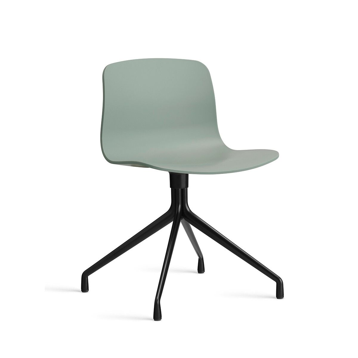 About a Chair AAC 10 fra Hay (Sort pulverlakeret aluminum, Fall Green)