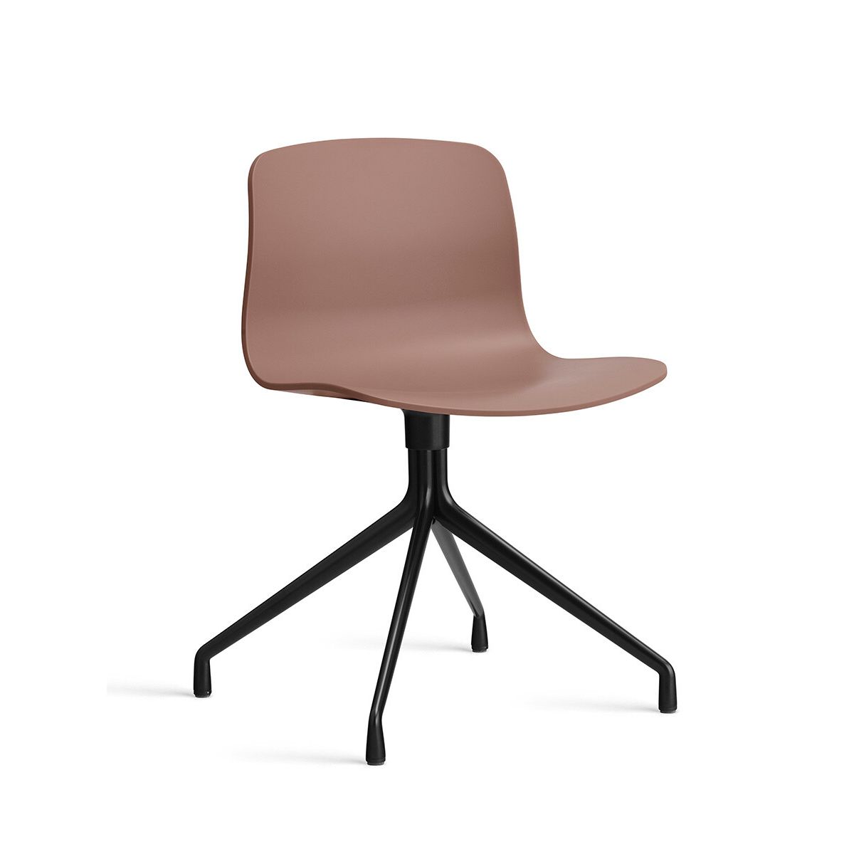 About a Chair AAC 10 fra Hay (Sort pulverlakeret aluminum, Soft Brick)