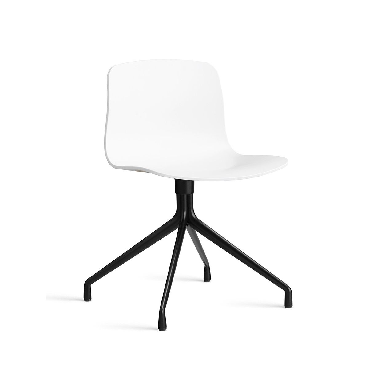 About a Chair AAC 10 fra Hay (White, Sort pulverlakeret aluminum)