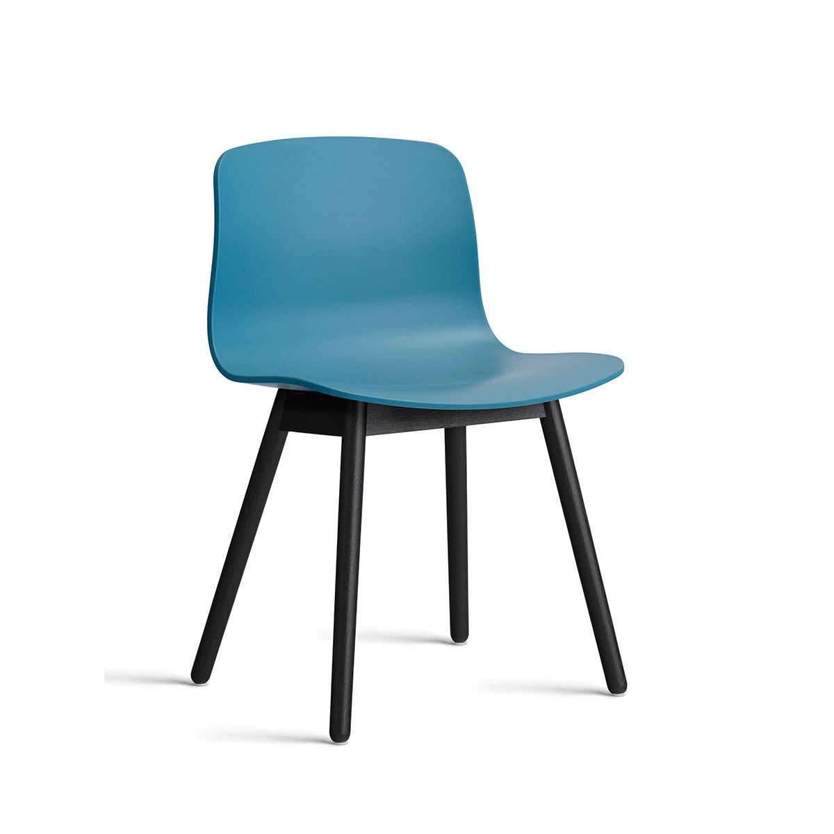 About a Chair AAC 12 fra Hay (Sortbejdset eg, Azure Blue)