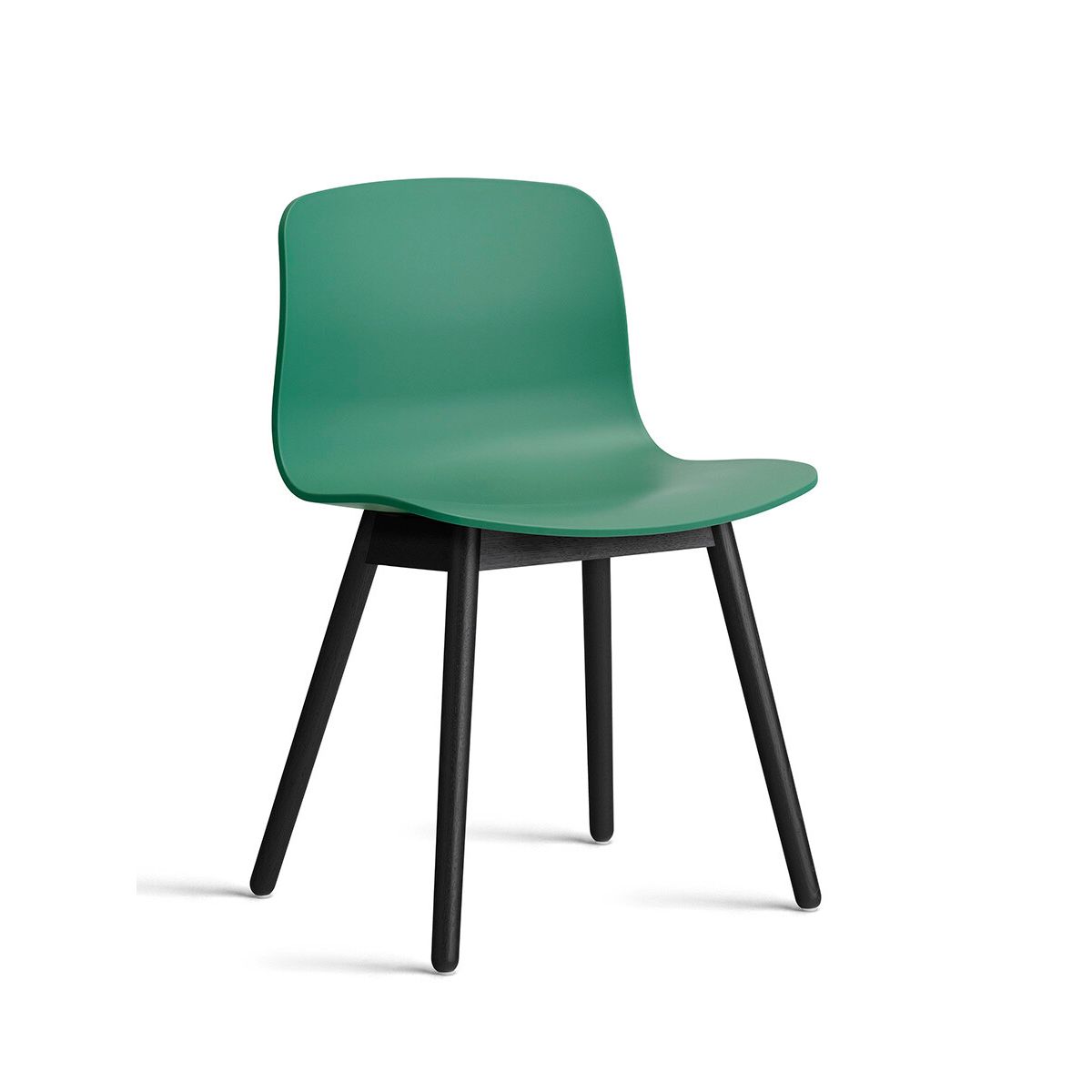 About a Chair AAC 12 fra Hay (Sortbejdset eg, Teal Green)