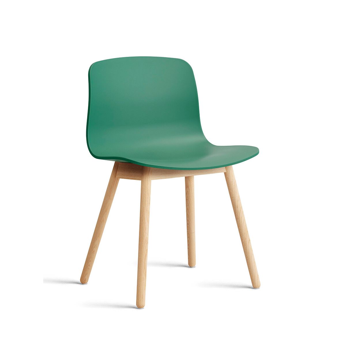 About a Chair AAC 12 fra Hay (Sæbebehandlet eg, Teal Green)