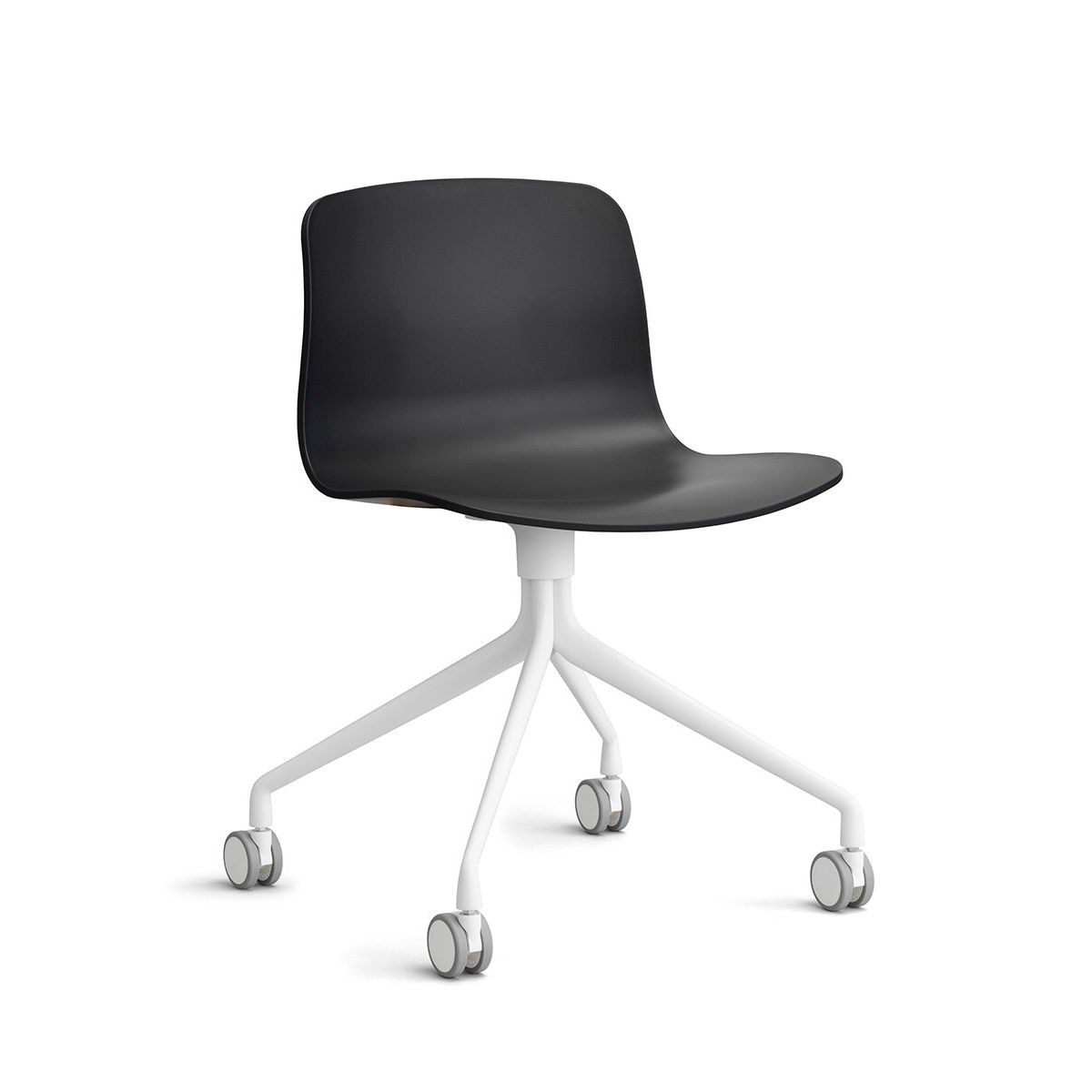 About a Chair AAC 14 fra Hay (Black, Hvid pulverlakeret aluminium)