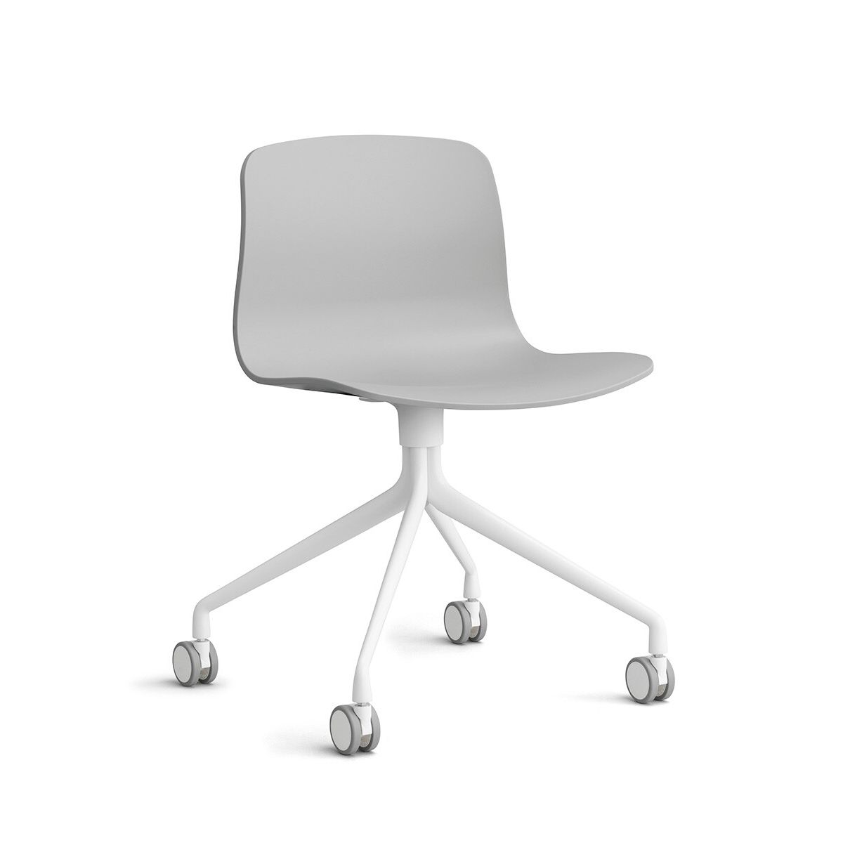 About a Chair AAC 14 fra Hay (Hvid pulverlakeret aluminium, Concrete grey)