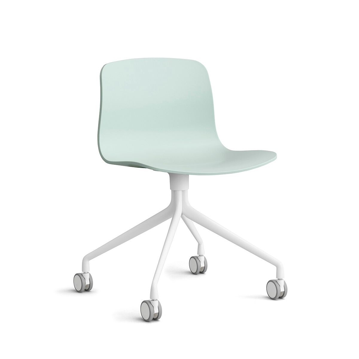 About a Chair AAC 14 fra Hay (Hvid pulverlakeret aluminium, Dusty Mint)