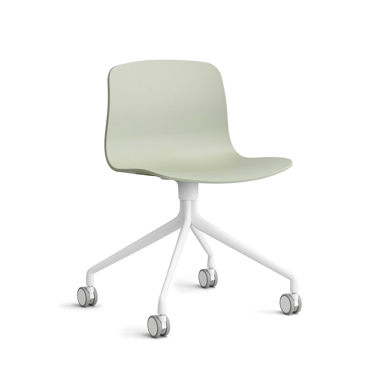 About a Chair AAC 14 fra Hay (Hvid pulverlakeret aluminium, Pastel green)