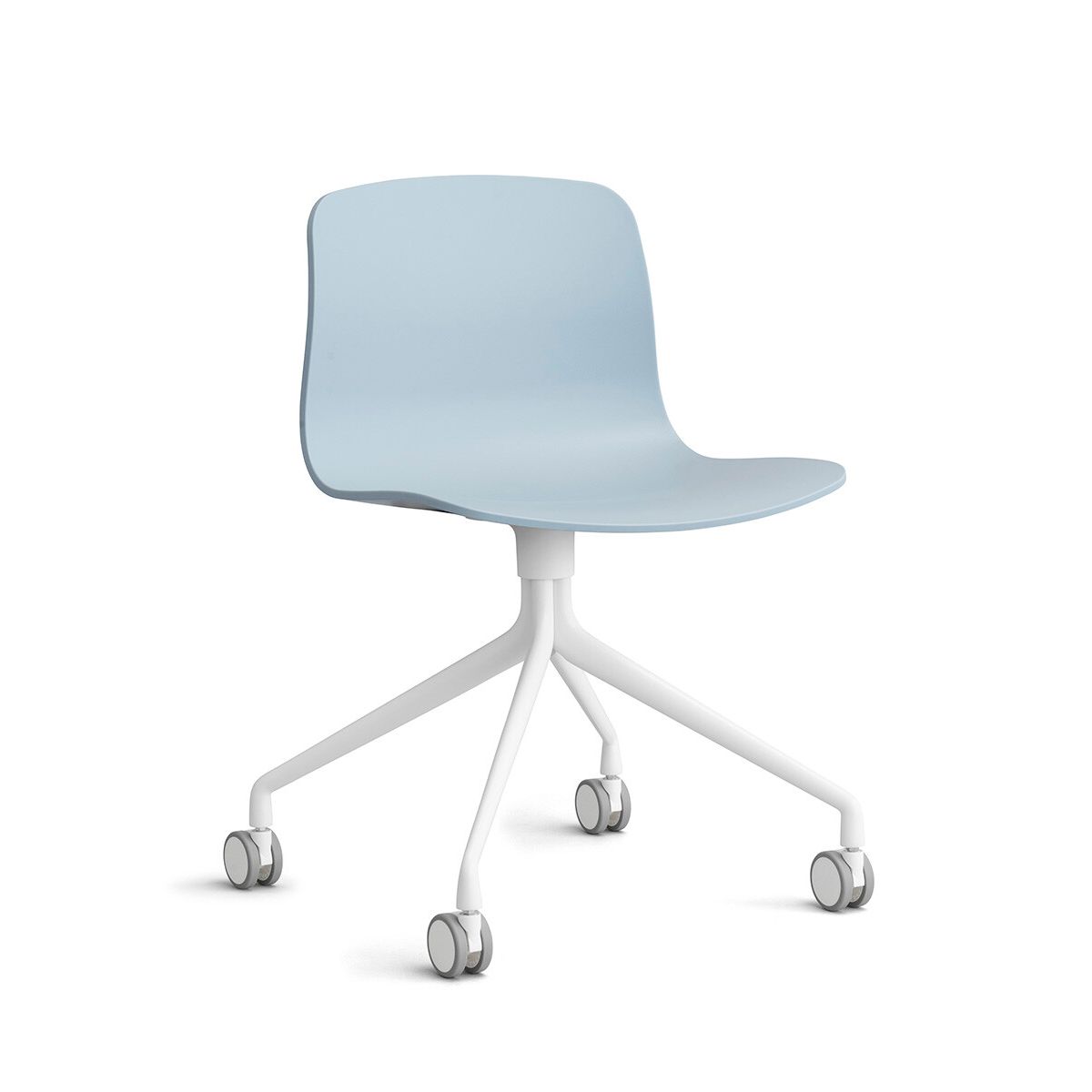 About a Chair AAC 14 fra Hay (Hvid pulverlakeret aluminium, Slate Blue)