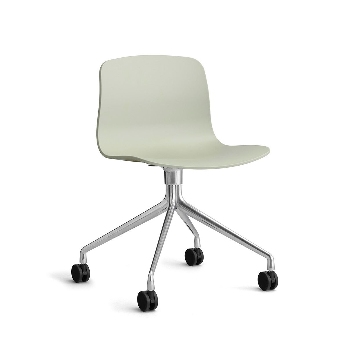 About a Chair AAC 14 fra Hay (Poleret aluminium, Pastel green)