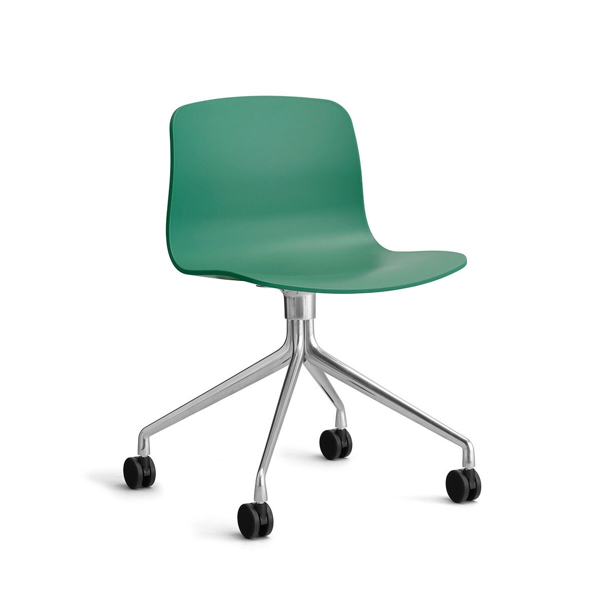 About a Chair AAC 14 fra Hay (Poleret aluminium, Teal Green)