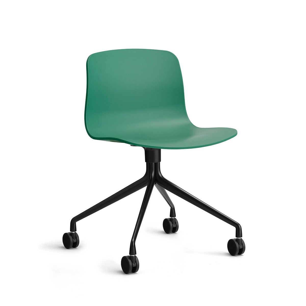 About a Chair AAC 14 fra Hay (Sort pulverlakeret aluminum, Teal Green)