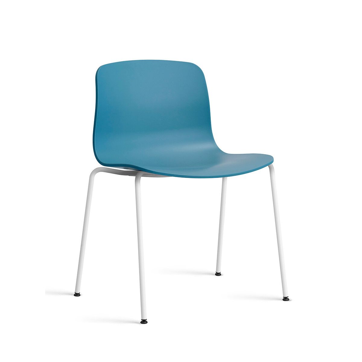 About a Chair AAC 16 fra Hay (Hvid pulverlakeret stål, Azure Blue)