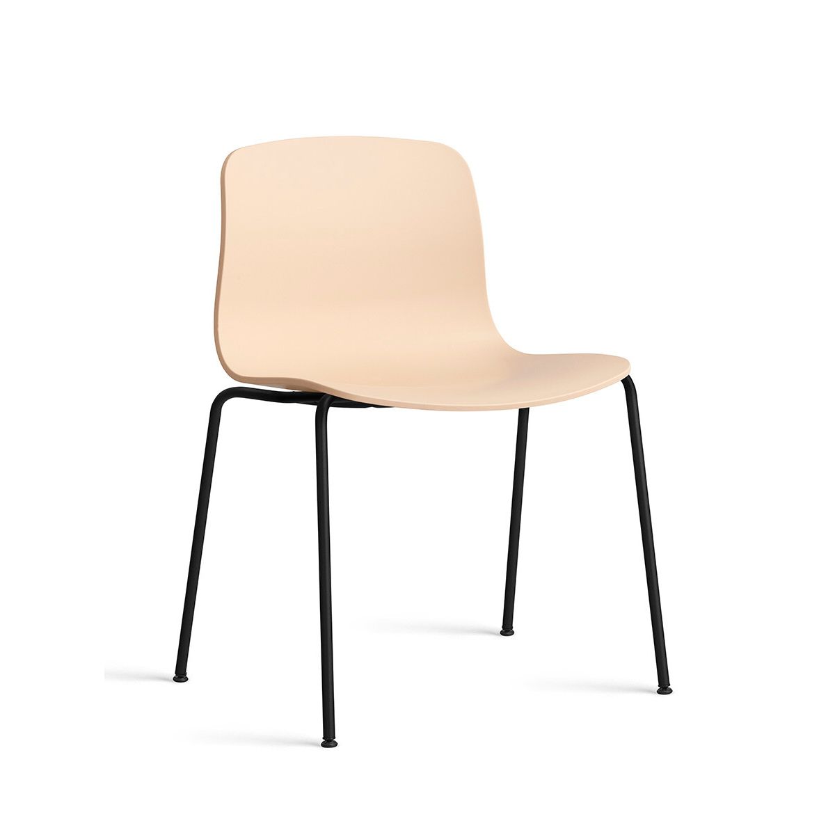 About a Chair AAC 16 fra Hay (Sort pulverlakeret stål, Pale Peach)