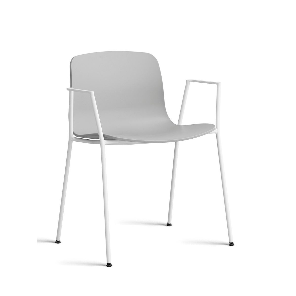 About a Chair AAC 18 fra Hay (Hvid pulverlakeret stål, Concrete grey)