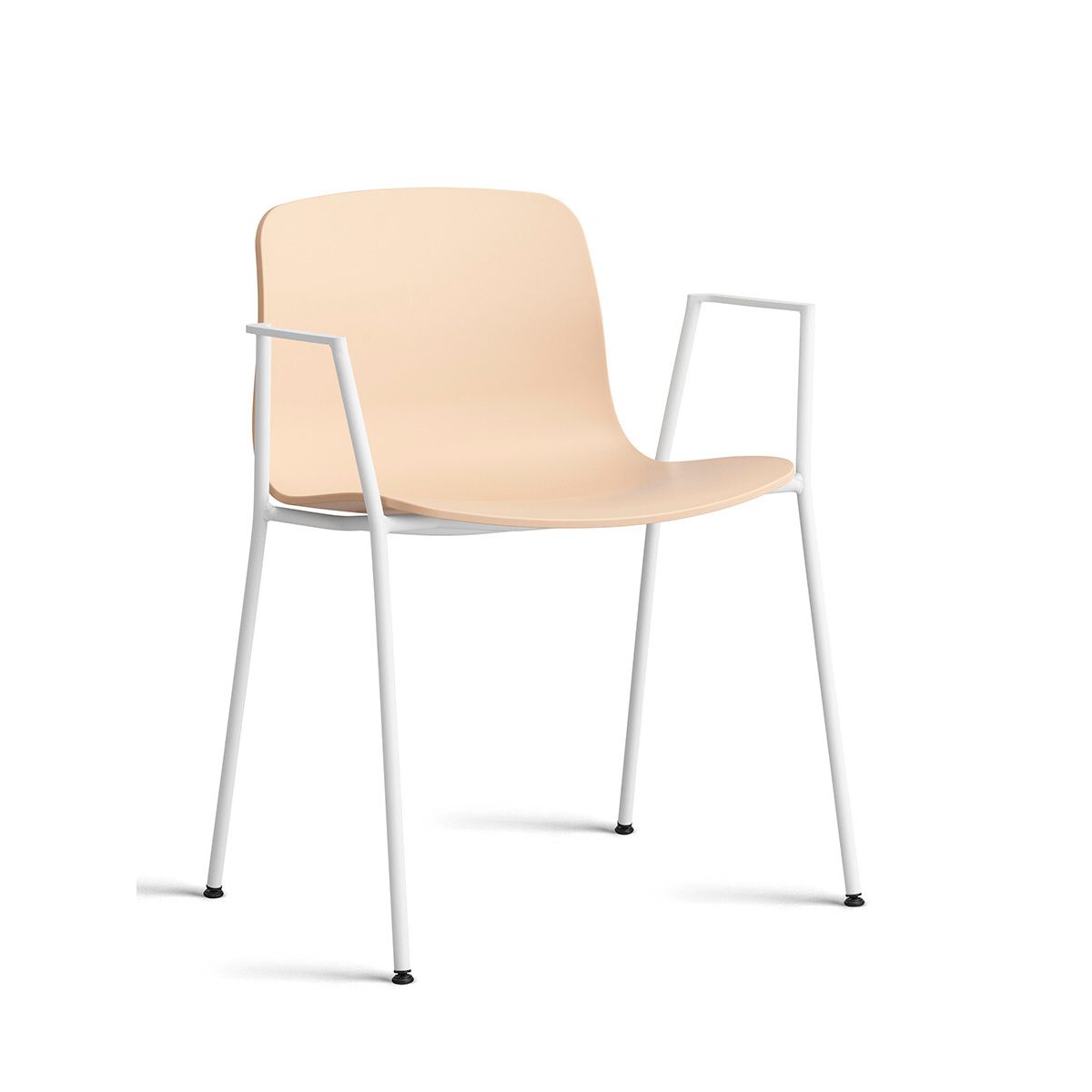 About a Chair AAC 18 fra Hay (Hvid pulverlakeret stål, Pale Peach)