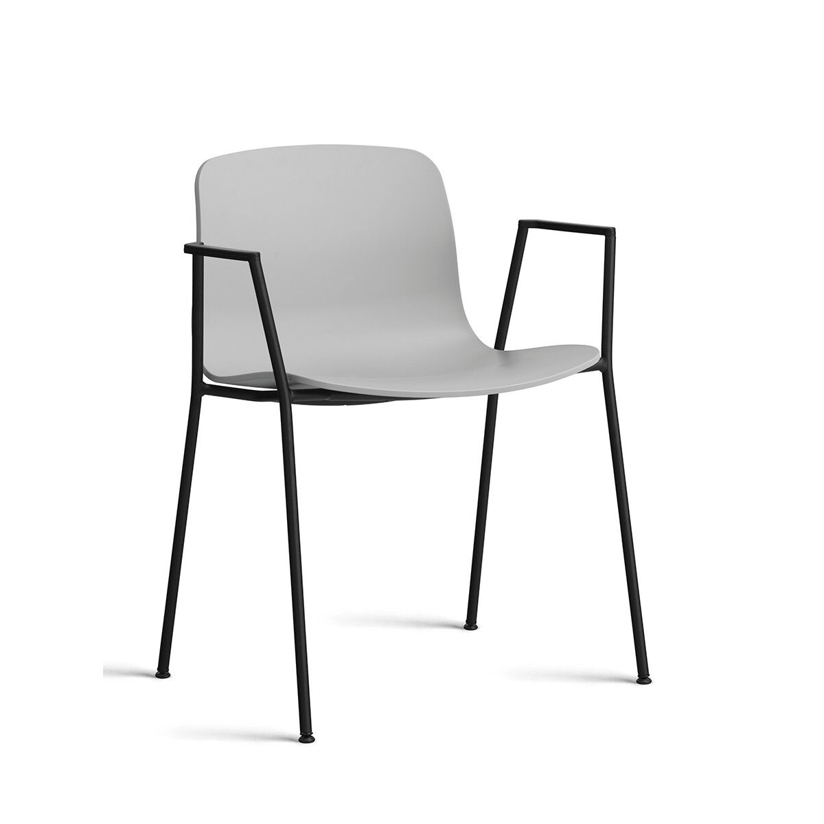 About a Chair AAC 18 fra Hay (Sort pulverlakeret stål, Concrete grey)