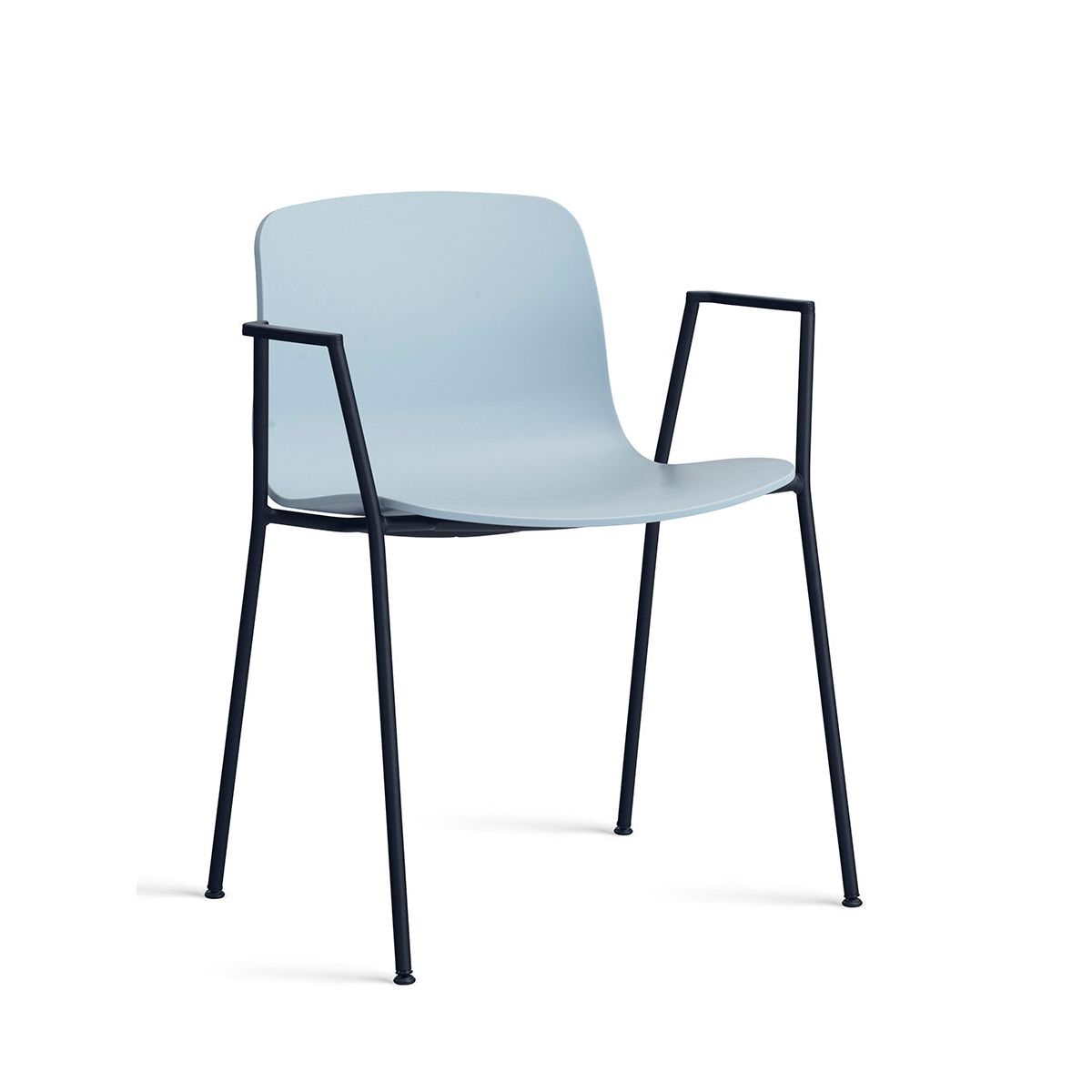 About a Chair AAC 18 fra Hay (Sort pulverlakeret stål, Slate Blue)