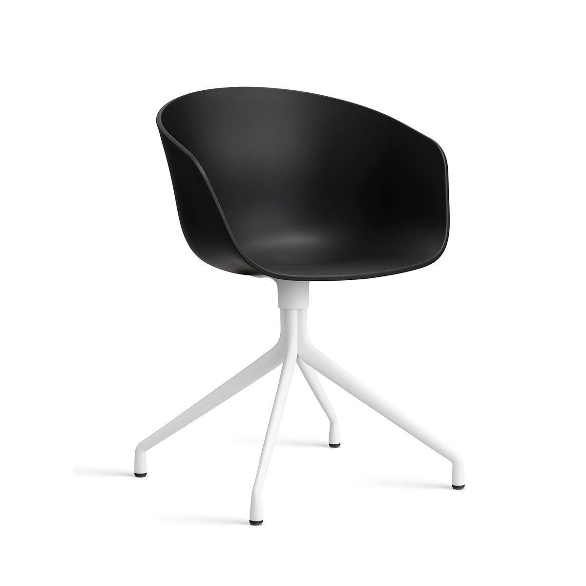 About a Chair AAC 20 fra Hay (Black, Hvid pulverlakeret aluminium)