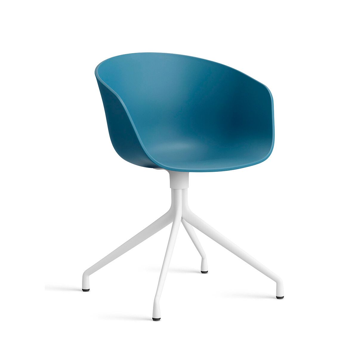 About a Chair AAC 20 fra Hay (Hvid pulverlakeret aluminium, Azure Blue)