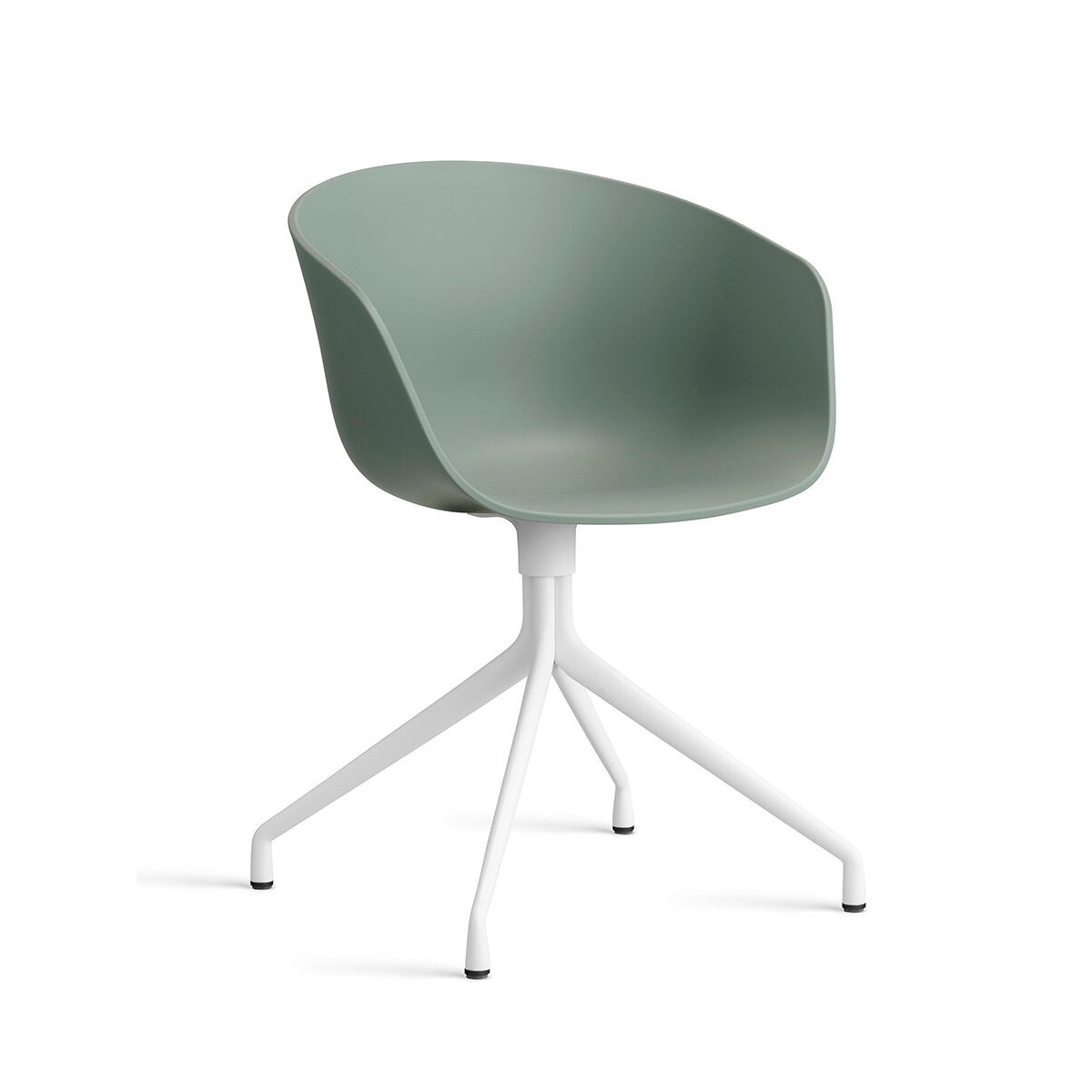 About a Chair AAC 20 fra Hay (Hvid pulverlakeret aluminium, Fall Green)