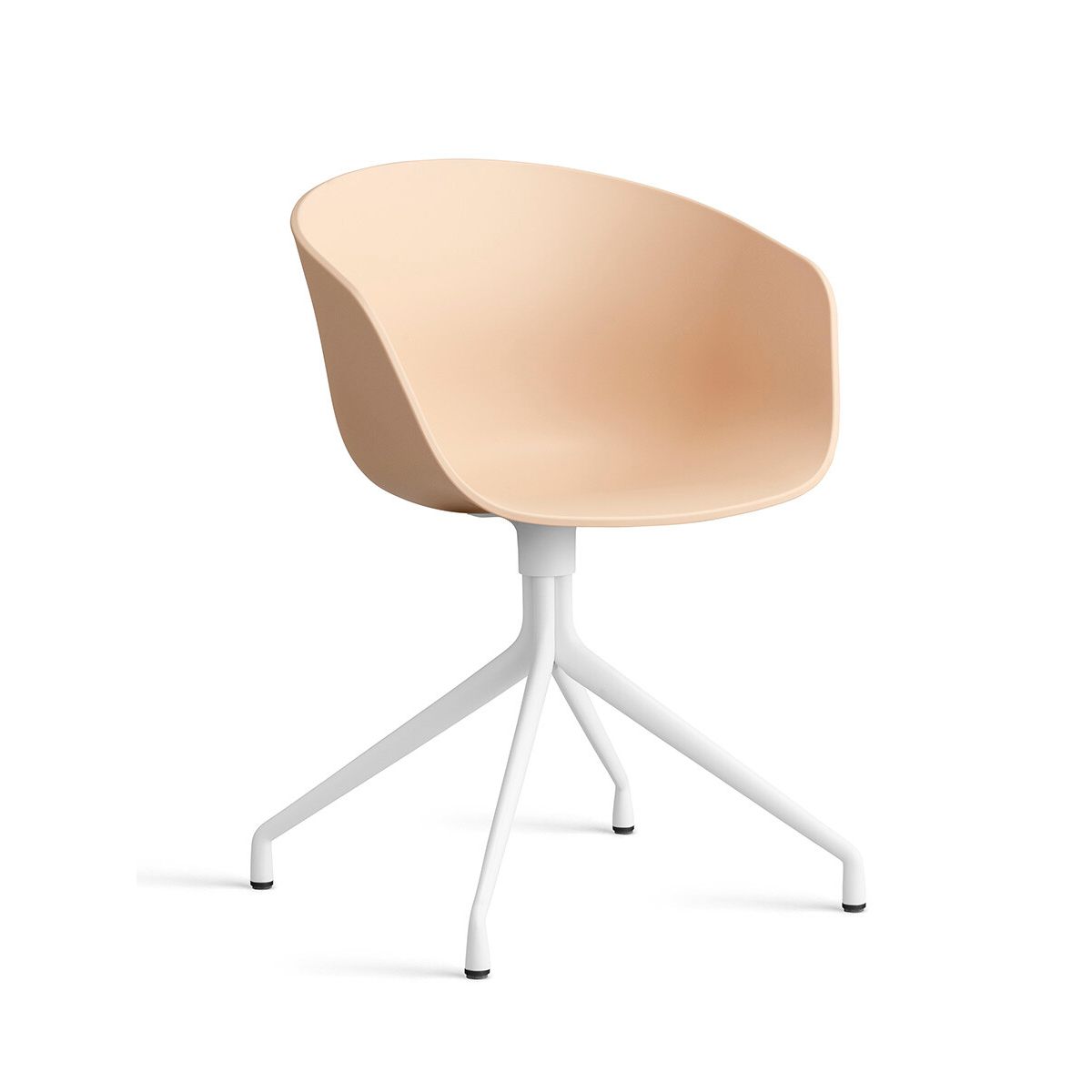 About a Chair AAC 20 fra Hay (Hvid pulverlakeret aluminium, Pale Peach)