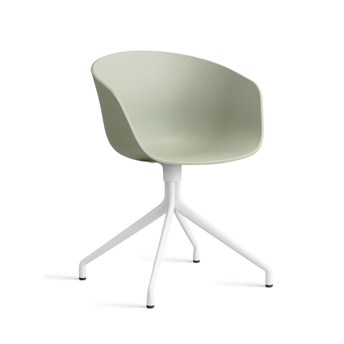 About a Chair AAC 20 fra Hay (Pastel green, Hvid pulverlakeret aluminium)