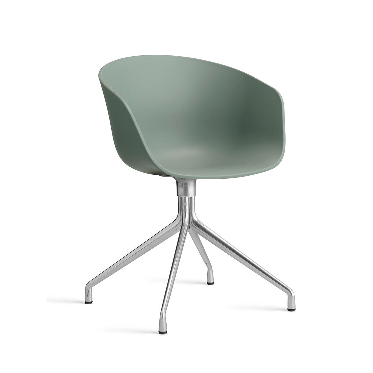 About a Chair AAC 20 fra Hay (Poleret aluminium, Fall Green)