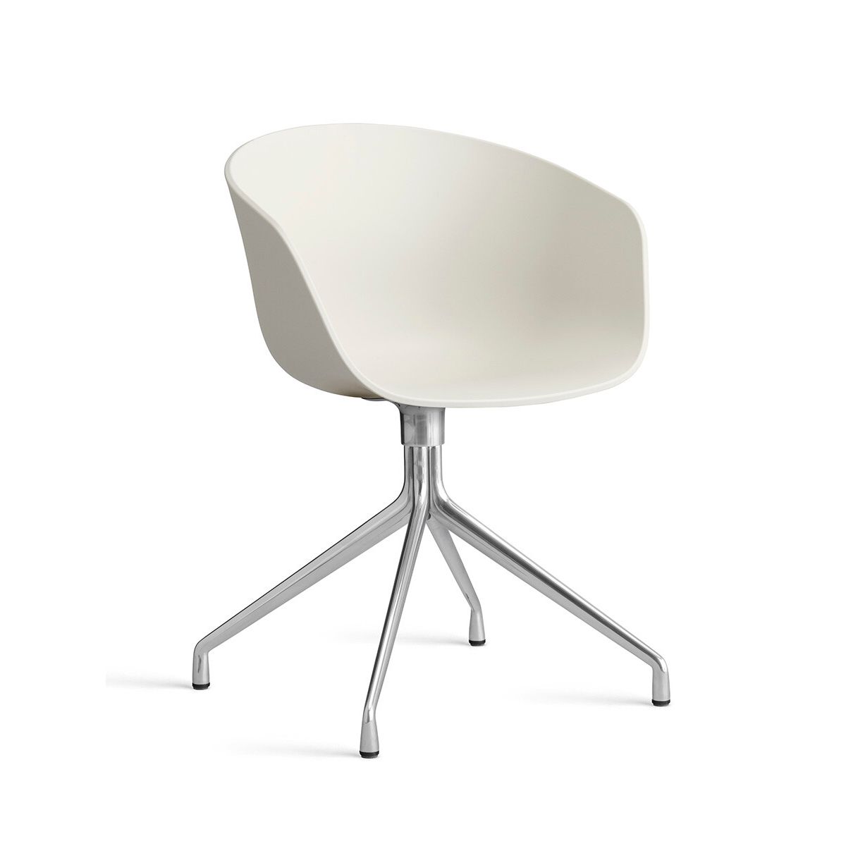 About a Chair AAC 20 fra Hay (Poleret aluminium, Melange Cream)