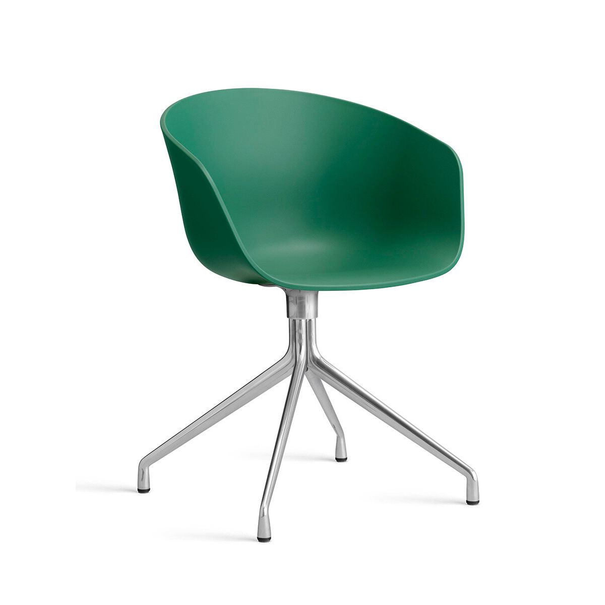 About a Chair AAC 20 fra Hay (Poleret aluminium, Teal Green)