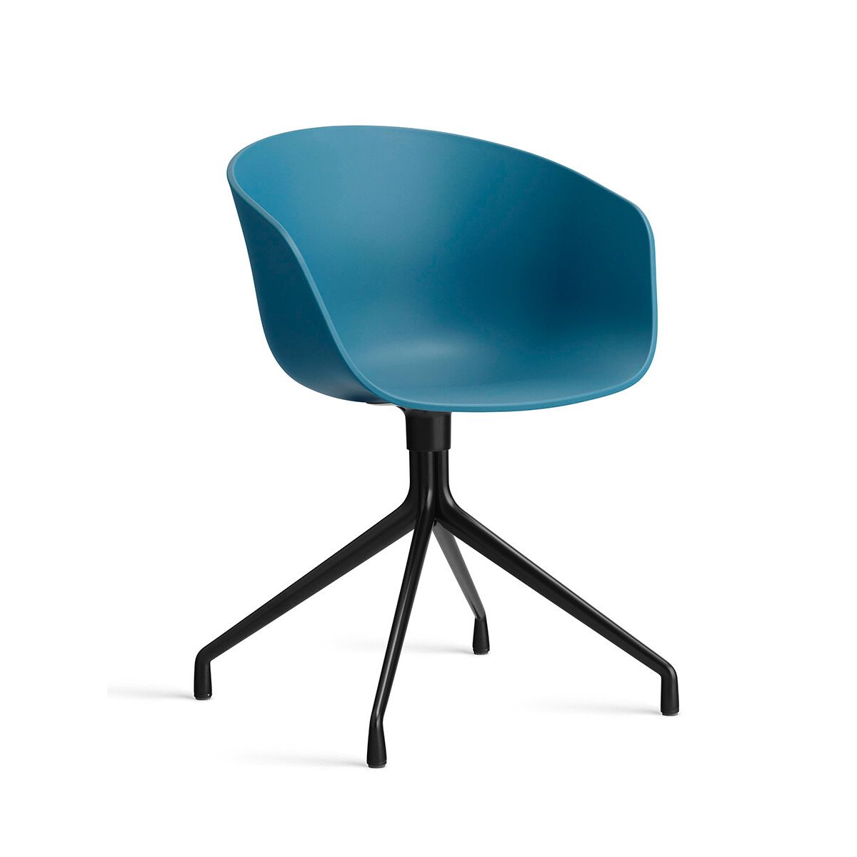 About a Chair AAC 20 fra Hay (Sort pulverlakeret aluminum, Azure Blue)