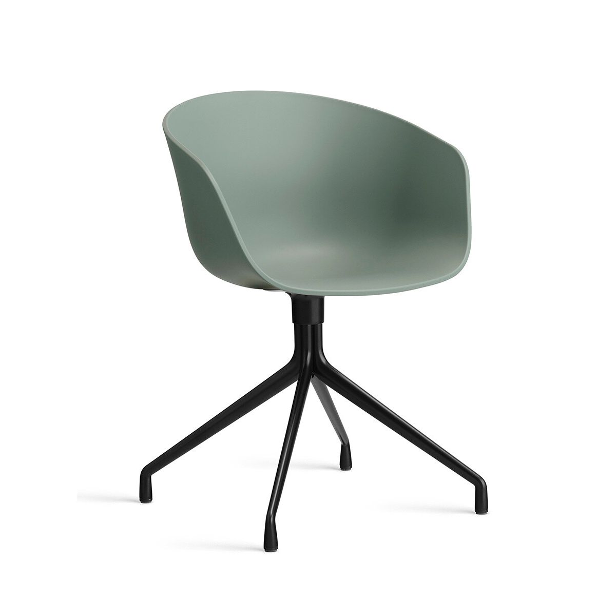 About a Chair AAC 20 fra Hay (Sort pulverlakeret aluminum, Fall Green)