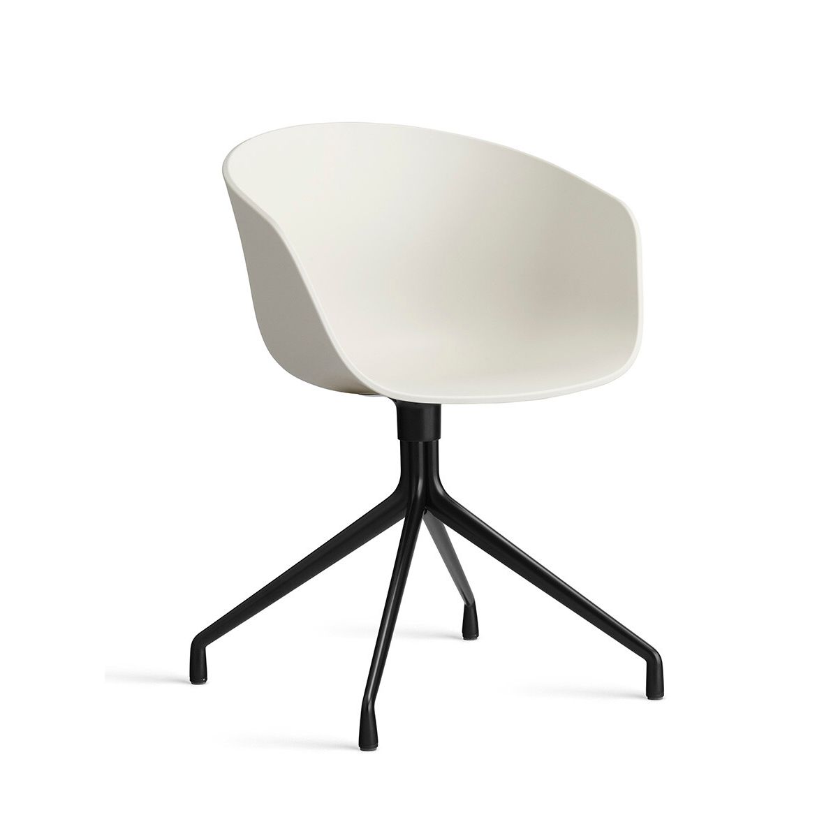 About a Chair AAC 20 fra Hay (Sort pulverlakeret aluminum, Melange Cream)