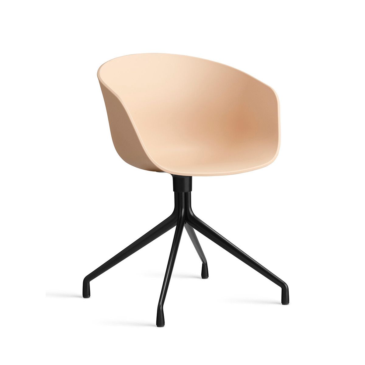 About a Chair AAC 20 fra Hay (Sort pulverlakeret aluminum, Pale Peach)