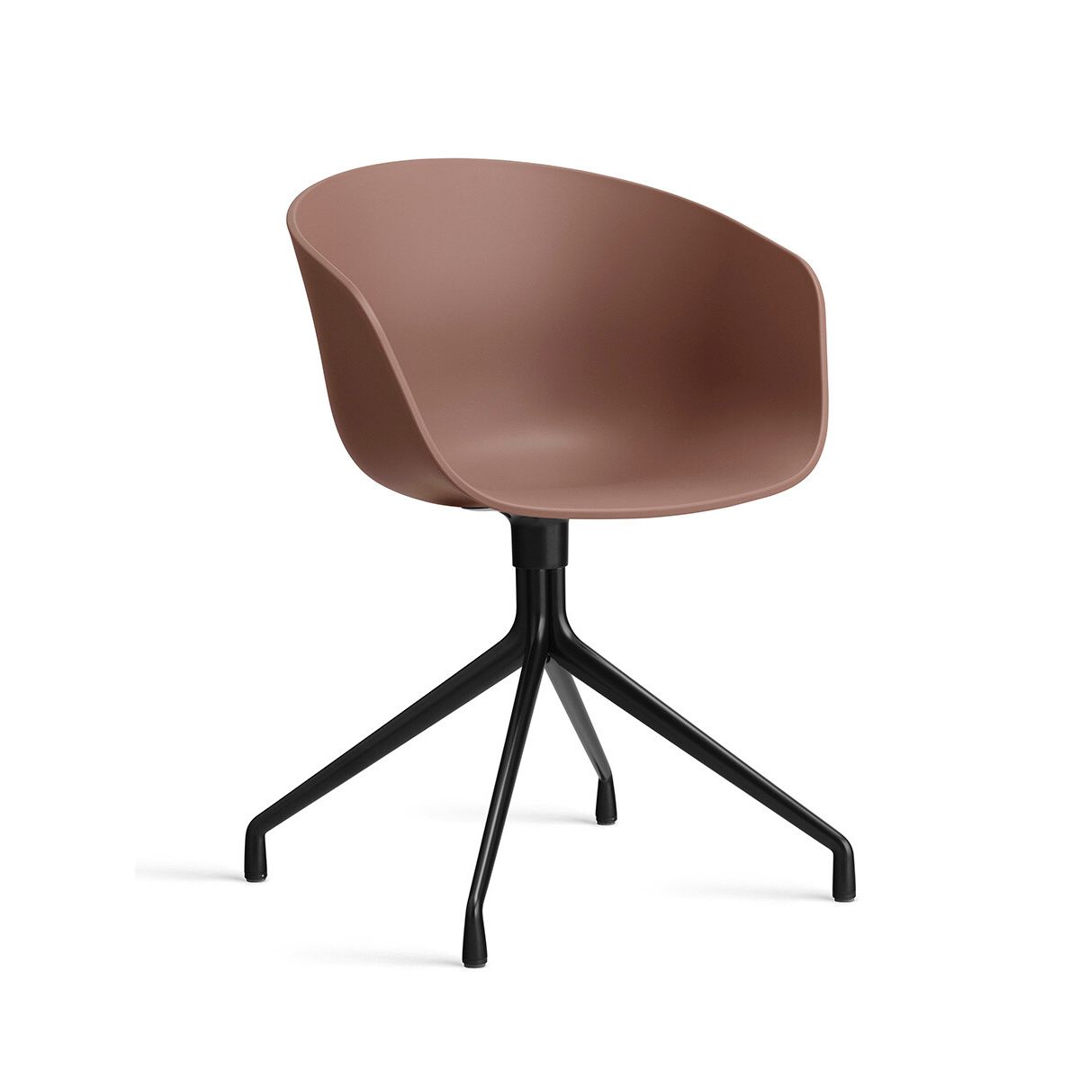 About a Chair AAC 20 fra Hay (Sort pulverlakeret aluminum, Soft Brick)