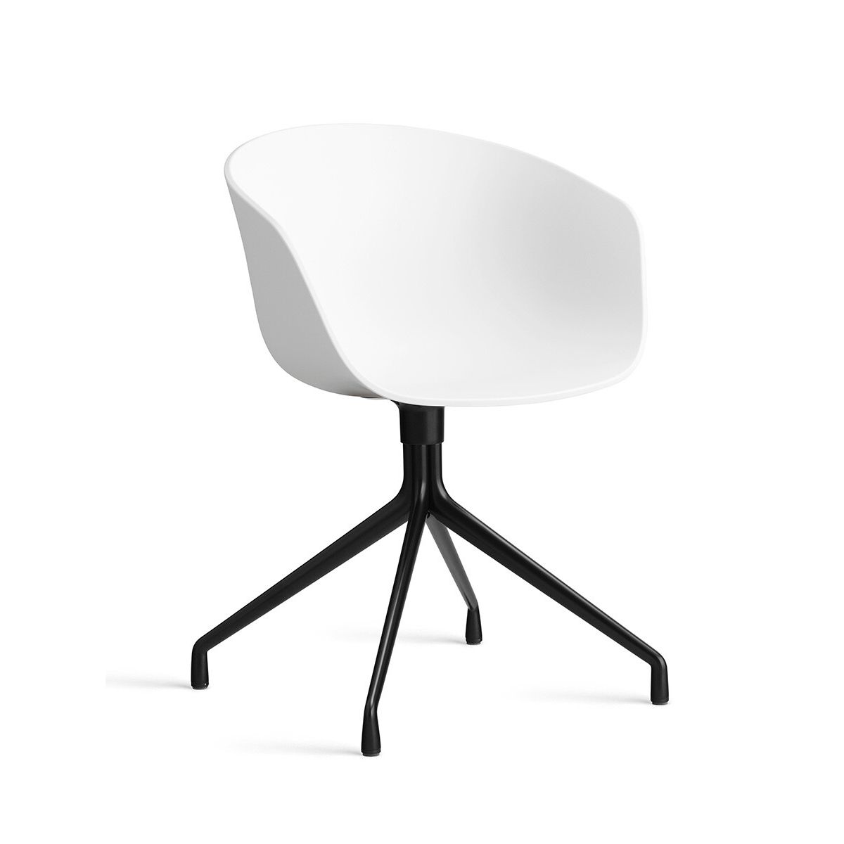 About a Chair AAC 20 fra Hay (White, Sort pulverlakeret aluminum)