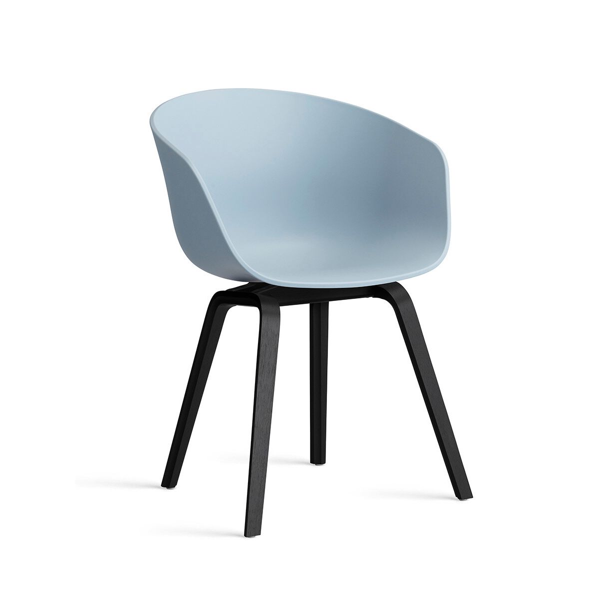 About a Chair AAC 22 fra Hay (Slate Blue, Sortbejdset eg)