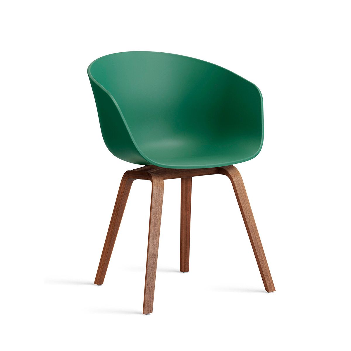 About a Chair AAC 22 fra Hay (Teal Green, Lakeret valnød)